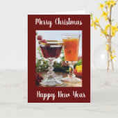 "NUR CHRISTMAS UND EIN SEHR GLÜCKLICHES NEUES JAHR KARTE (Gelbe Blume)