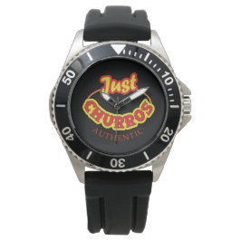 Nur Churros Logo-Uhr Armbanduhr