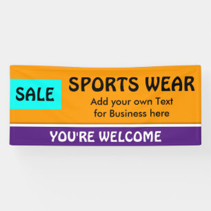 Nur Color orange Cyan & Strip + Ihre Idee Banner