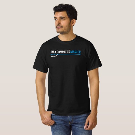 Nur Commit to Master Programming T-Shirt (Vorne ganz)