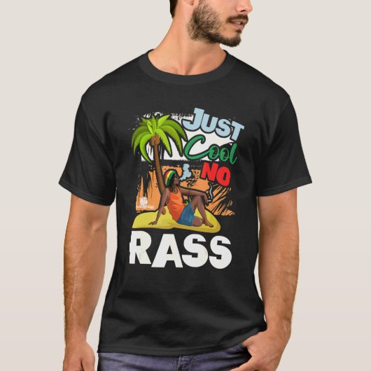 Nur Cool kein Rass Fun Rasta Caribbean Ztyle T-Shirt (Vorderseite)