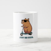 Nur cool sein Jumbo-Tasse (Vorderseite)