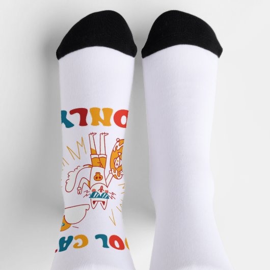 Nur coole Katzen Socken (Oben)