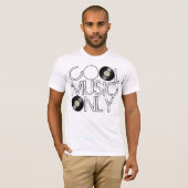 Nur coole Musik, Vinyl Record T-Shirt (Vorne ganz)