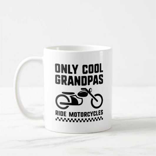 Nur Coole Opa-Motorräder Kaffeetasse (Links)