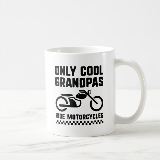 Nur Coole Opa-Motorräder Kaffeetasse (Rechts)