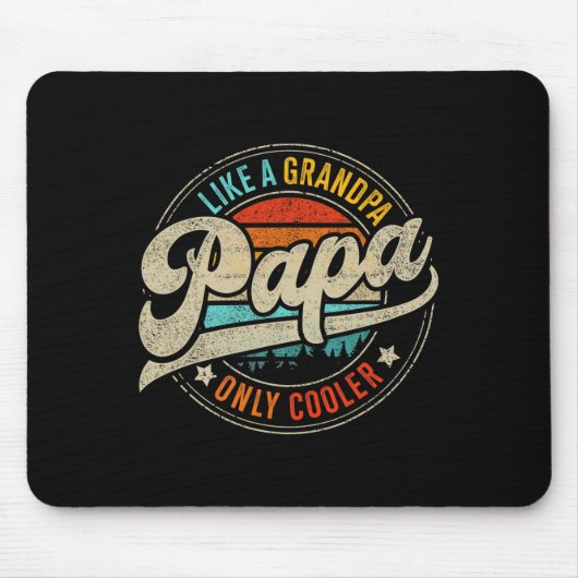 Nur Cooler Vintag für Opa Vatertag Geburtstag Mousepad (Vorne)