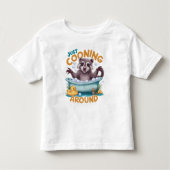 Nur Cooning, spielerisches Raccoon Bath Time Adven Kleinkind T-shirt (Vorderseite)