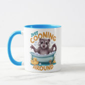 Nur Cooning, spielerisches Raccoon Bath Time Adven Tasse (Links)