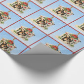 "Nur Corgis!" Corgi-WeihnachtsPackpapier Geschenkpapier (Ecke)