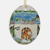 "Nur Corgis!" Verzierung Keramik Ornament (Rechts)