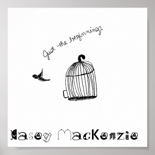 Nur das Beginnposter Poster (Vorne)