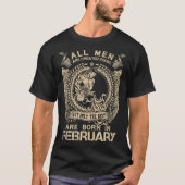 Nur das Beste sind geborenes im Februar lustiges T-Shirt (Vorderseite)