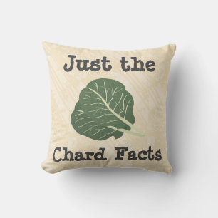 Nur das Chard Facts Throw Kissen