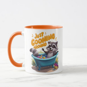 Nur das Cooning Mischvous Raccoons Bath Adventure Tasse