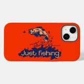 Nur das Fischen mit orangefarbenem Handy Case-Mate iPhone Hülle (Rückseite (Horizontal))