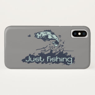 Nur das Fischen von Männern grauen iPhone Fall Case-Mate iPhone Hülle