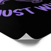 Nur das Gezwitscher Bat Pun Dark BG Poster (Ecke)