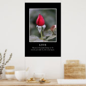 Nur das Herz kennt wahre Schönheit Poster (Küche)