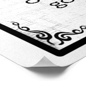 Nur das Notwendige für den Triumph des Bösen Poster (Ecke)