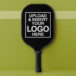 Nur das Office-Firmenlogo - Schwarzer Hintergrund Pickleball Schläger