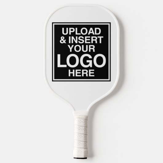 Nur das Office-Firmenlogo - weißer Hintergrund Pickleball Schläger (Rückseite)