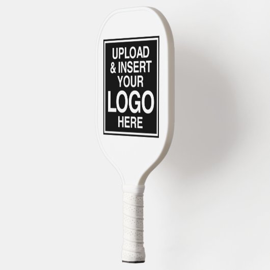 Nur das Office-Firmenlogo - weißer Hintergrund Pickleball Schläger (Links)