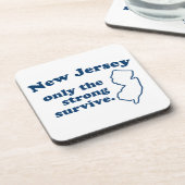 Nur das starke Überleben in New Jersey Untersetzer (Linke Seite)
