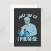 Nur das Tipp-I-Versprechen - Endoskopie, Koloskopi RSVP Karte (Vorne/Hinten)