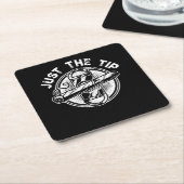 Nur das Tipp-Zigarrenraucher-Geschenk Funny Cigar  Rechteckiger Pappuntersetzer (angewinkelt)