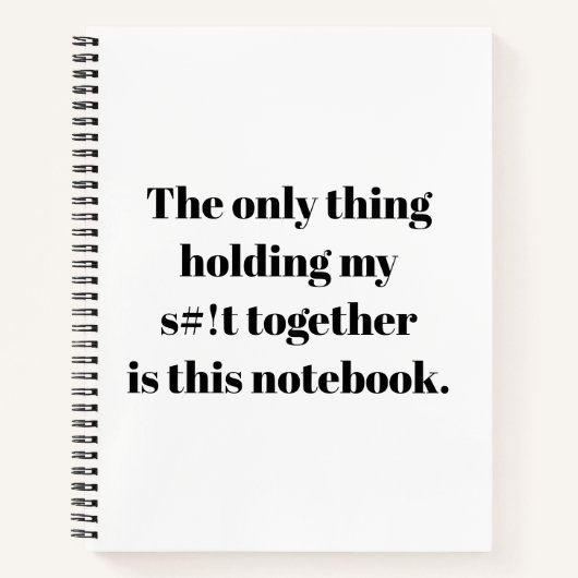 Nur das, was mein s# hält! notizblock (Vorderseite)