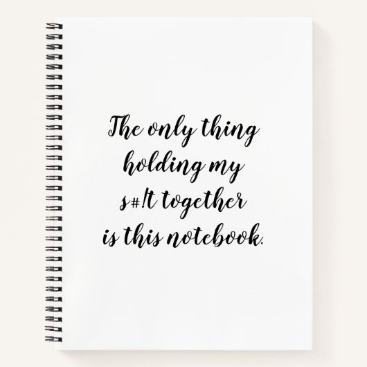 Nur das, was mein s# hält! notizblock (Vorderseite)