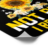 Nur Deaf nicht rude Hörbehinderung Tod ASL-Zeichen Poster (Ecke)