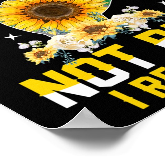 Nur Deaf nicht rude Hörbehinderung Tod ASL-Zeichen Poster (Ecke)