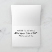 NUR DENKEN AN SIE - MILITÄR KARTE (Innenseite)