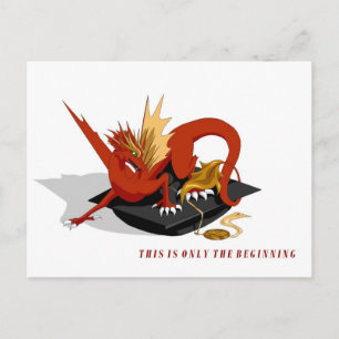 Nur der beginnende Royal Dragon Abschluss Poscard Postkarte