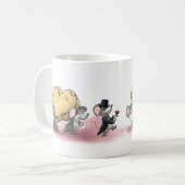 Nur der beste Käse (mit Mic, Mac & Moe) Kaffeetasse (Vorderseite Links)