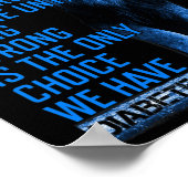 Nur der Blaue Löwentyp 1 Diabetes ist stark Poster (Ecke)