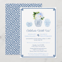 Nur der Empfang von Blue and White Wedding Ginger