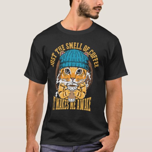 Nur der Geruch von Kaffee T-Shirt (Vorderseite)