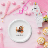 Nur der Herbst ist matisch in Faultier eingefasst Pappteller (Party)