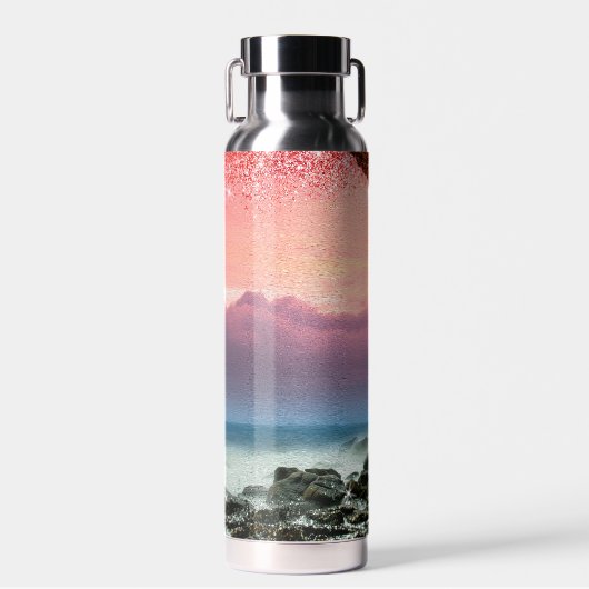 Nur der Klang des Ozeans und der Glitzern Trinkflasche (Vorne)