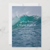 Nur der private Ehepartner-Empfang in Brandwellen Einladung (Vorderseite)