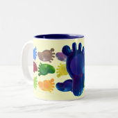 Nur der richtige Fuß Zweifarbige Tasse (Vorderseite Links)