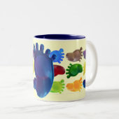 Nur der richtige Fuß Zweifarbige Tasse (VorderseiteRechts)