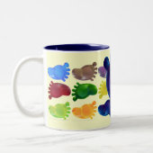 Nur der richtige Fuß Zweifarbige Tasse (Links)