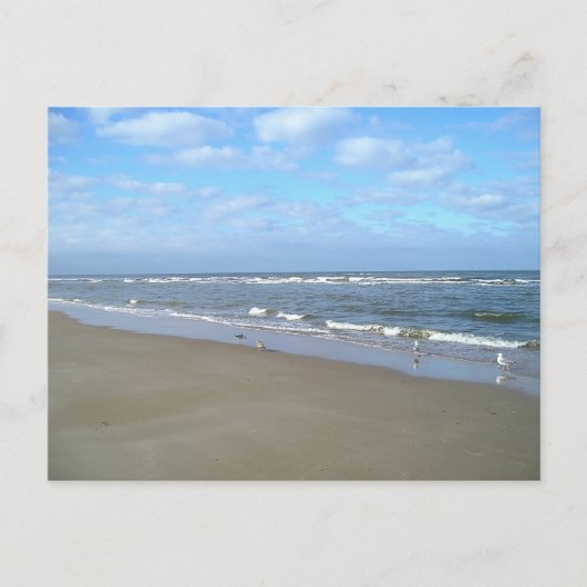 Nur der Strand Postkarte (Vorderseite)