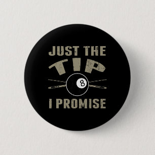 Nur der Tipp 8 ll Pool Billard Player T Shirt Gi Button