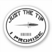 Nur der Tipp-I-Aufkleber Aufkleber (Vorderseite)