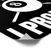 Nur der Tipp I Versprechen Billiard Pool Billard 1 Poster (Ecke)